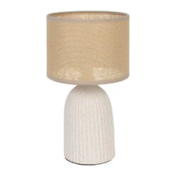 Lampe En Céramique écru H28cm - Essencia