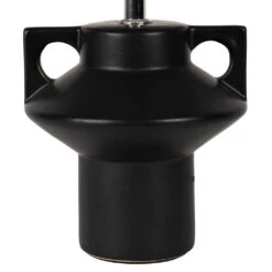 Lampe En Céramique Et Lin Noir Et écru H35cm-Eterra -Magasin Général Pour La Maison lampe en ceramique et lin noir et ecru h35cm eterra 78298 78298 DET02 WEB