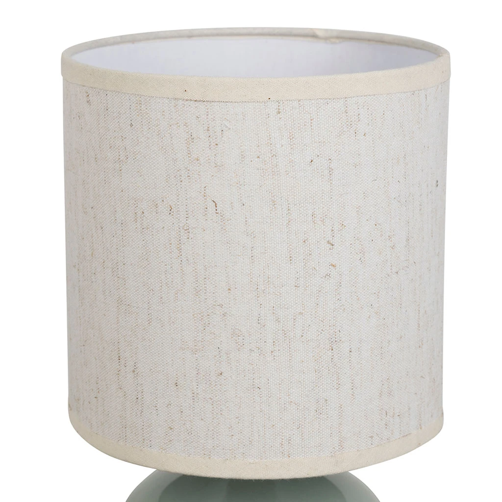 Lampe En Céramique Et Lin Sauge H25cm - Klosen 4 Lampe En Céramique Et Lin Sauge H25cm - Klosen – Image 4