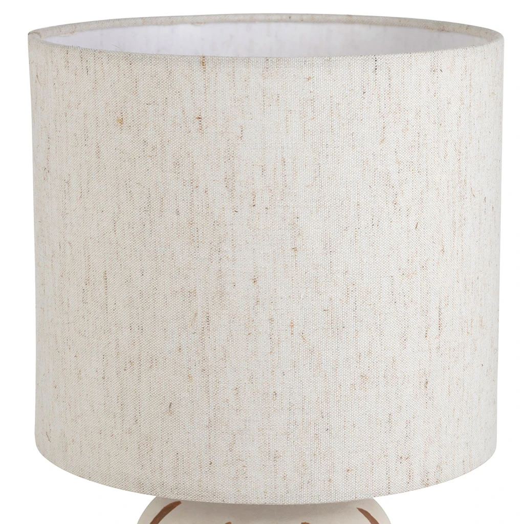 Lampe En Céramique Rayée Brun Et écru H40cm - Paese 2 Lampe En Céramique Rayée Brun Et écru H40cm - Paese – Image 2