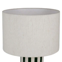 Lampe En Céramique Rayée écru Et Vert H47cm - Medi -Magasin Général Pour La Maison lampe en ceramique rayee ecru et vert h47cm medi 79232 79232 DET02 WEB