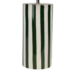 Lampe En Céramique Rayée écru Et Vert H47cm - Medi -Magasin Général Pour La Maison lampe en ceramique rayee ecru et vert h47cm medi 79232 79232 DET03 WEB