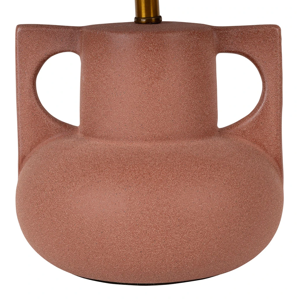 Lampe En Céramique Terracotta Et Lin H33.5cm - Eterra 3 Lampe En Céramique Terracotta Et Lin H33.5cm - Eterra – Image 3