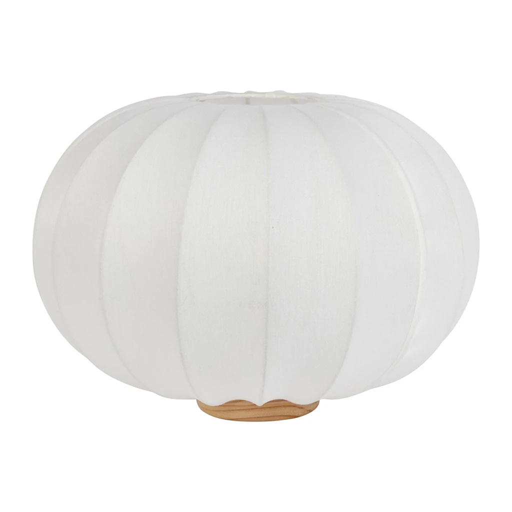 Lampe En Coton écru D40xh28.5cm - Aurore 1 Lampe En Coton écru D40xh28.5cm - Aurore