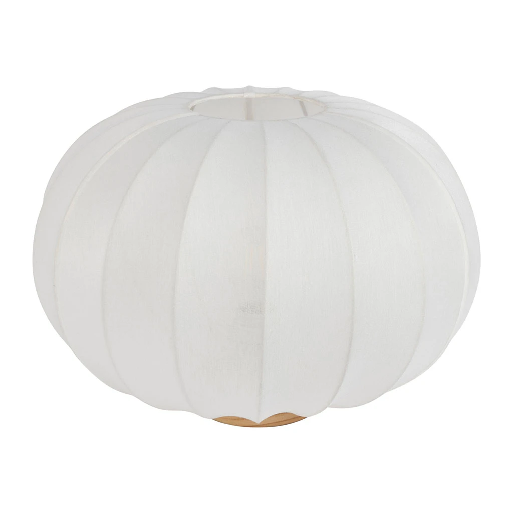 Lampe En Coton écru D40xh28.5cm - Aurore 2 Lampe En Coton écru D40xh28.5cm - Aurore – Image 2