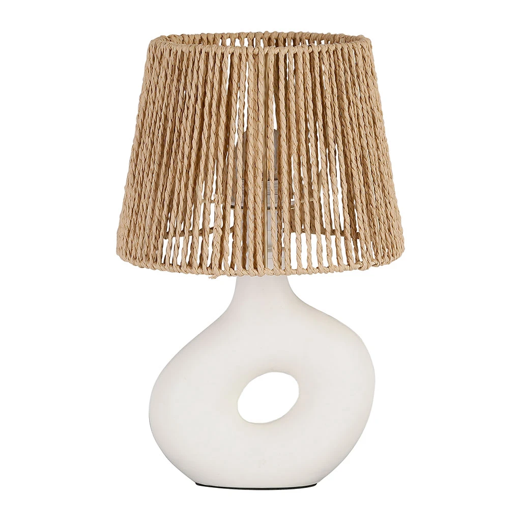 Lampe En Dolomite écru H38cm - Greeka 1 Lampe En Dolomite écru H38cm - Greeka