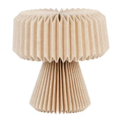 Lampe En Papier Et Coton Recyclé Beige D33xh33cm - Fontelo