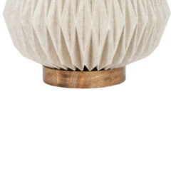 Lampe En Papier Et Lin Blanc Et Support En Manguier Naturel D43xh31cm - Fontelo 6 Lampe En Papier Et Lin Blanc Et Support En Manguier Naturel D43xh31cm - Fontelo -Magasin Général Pour La Maison lampe en papier et lin blanc et support en manguier naturel d43xh31cm 38810 DET02 WEB