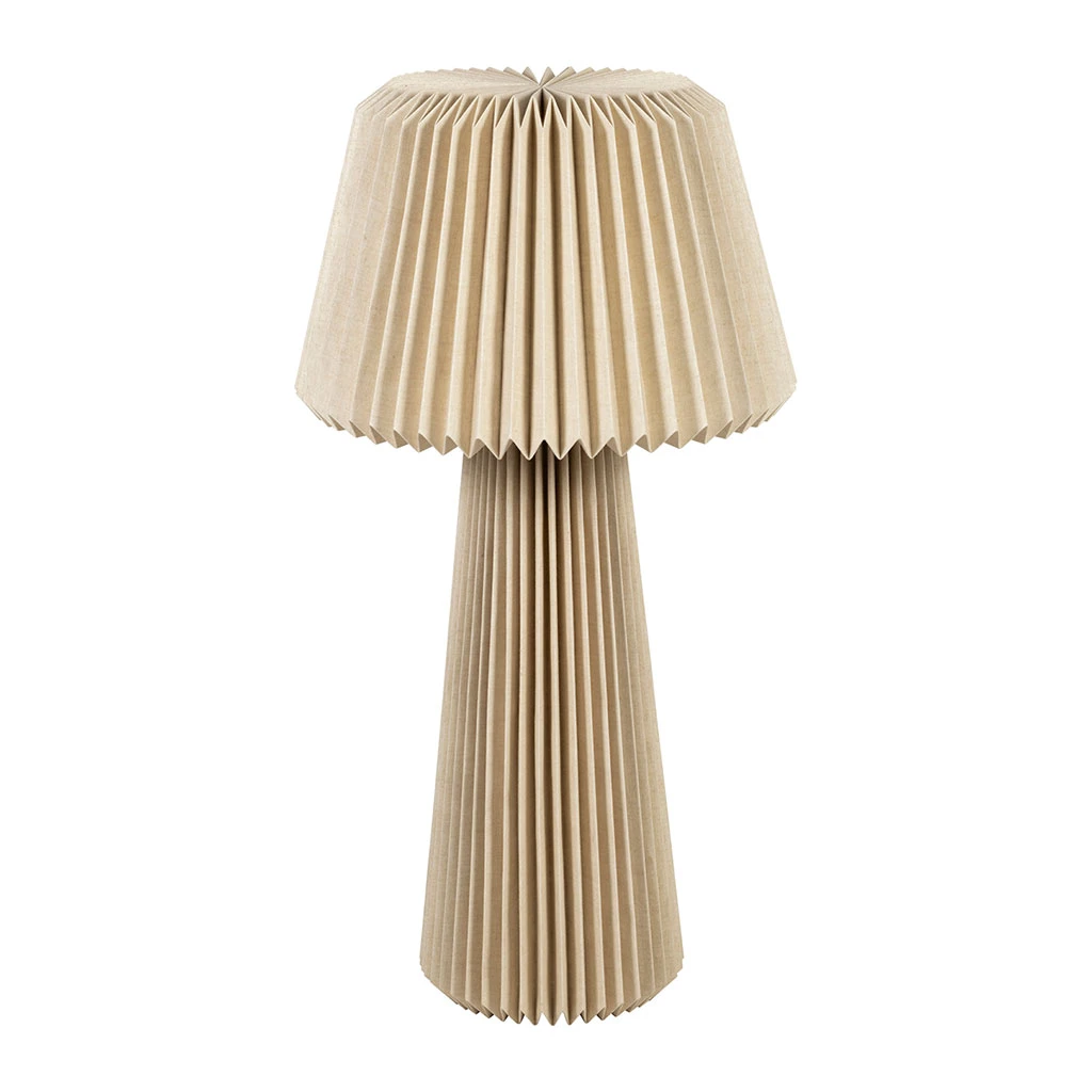 Lampe En Papier Et Lin Naturel H94cm - Fontelo 1 Lampe En Papier Et Lin Naturel H94cm - Fontelo