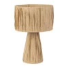 Lampe En Raphia Et Fer Naturel H30cm - Organic