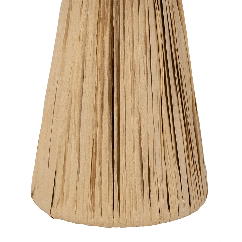 Lampe En Raphia Et Fer Naturel H30cm - Organic 4 Lampe En Raphia Et Fer Naturel H30cm - Organic – Image 4