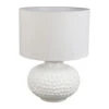 Lampe En Terre Cuite Blanc H57cm - Prasline