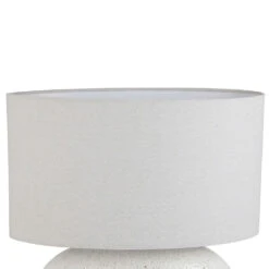 Lampe En Terre Cuite Et Lin Blanc H50cm - Tahra 6 Lampe En Terre Cuite Et Lin Blanc H50cm - Tahra -Magasin Général Pour La Maison lampe en terre cuite et lin blanc h50cm tahra 40993 40993 DET02 WEB