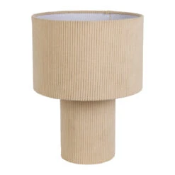 Lampe En Velours Côtelé écru H41cm - Element