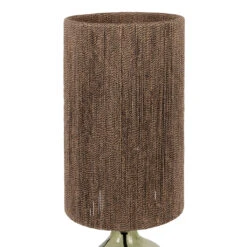 Lampe En Verre Et Jute Vert H46cm - Heliac -Magasin Général Pour La Maison lampe en verre et jute vert h46cm heliac 39650 39650 DET02 WEB 3