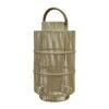 Lanterne En Fer Et Osier Blanc H75cm - Pasil