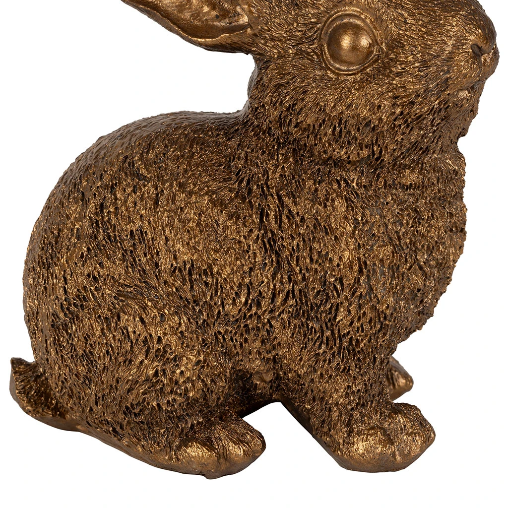 Lot De 2 Bougeoirs Lapin En Poudre De Pierre Et Fer Mordoré - Floreal 5 Lot De 2 Bougeoirs Lapin En Poudre De Pierre Et Fer Mordoré - Floreal – Image 5