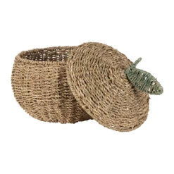 Lot De 2 Corbeille Pommes En Jonc De Mer Naturel Et Vert - Les Fruits -Magasin Général Pour La Maison lot de 2 corbeille pommes en jonc de mer naturel et vert les fruits 4 467484 DET02 WEB