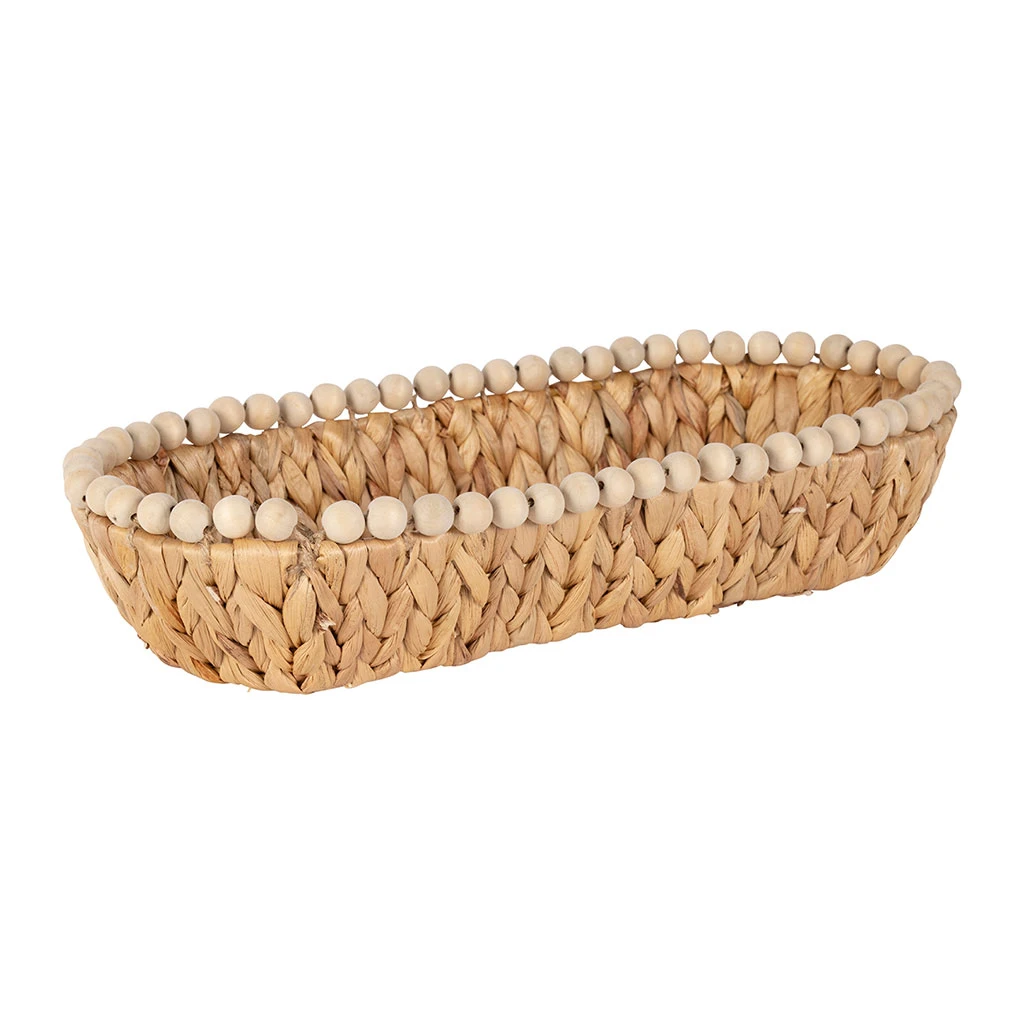 Lot De 2 Corbeilles En Jacynthe D'eau Et Fer Naturel - Eté A La Mer 2 Lot De 2 Corbeilles En Jacynthe D'eau Et Fer Naturel - Eté A La Mer – Image 2