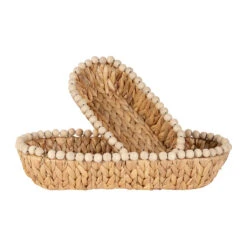 Lot De 2 Corbeilles En Jacynthe D'eau Et Fer Naturel - Eté A La Mer 6 Lot De 2 Corbeilles En Jacynthe D'eau Et Fer Naturel - Eté A La Mer -Magasin Général Pour La Maison lot de 2 corbeilles en jacynthe d eau et fer naturel ete a la mer 467 467477 DET02 WEB 1