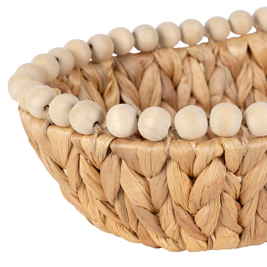 Lot De 2 Corbeilles En Jacynthe D'eau Et Fer Naturel - Eté A La Mer 4 Lot De 2 Corbeilles En Jacynthe D'eau Et Fer Naturel - Eté A La Mer – Image 4