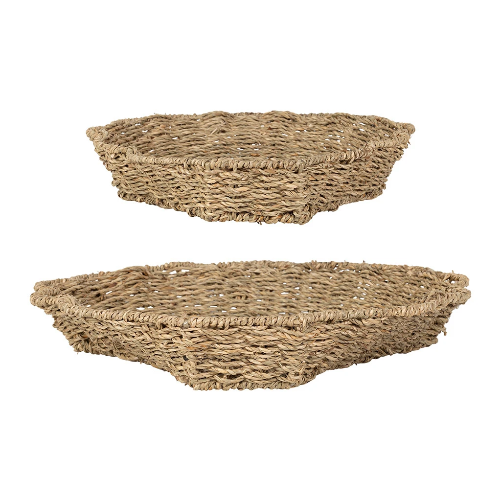 Lot De 2 Corbeilles En Jonc De Mer Naturel - Les Fruits 2 Lot De 2 Corbeilles En Jonc De Mer Naturel - Les Fruits – Image 2