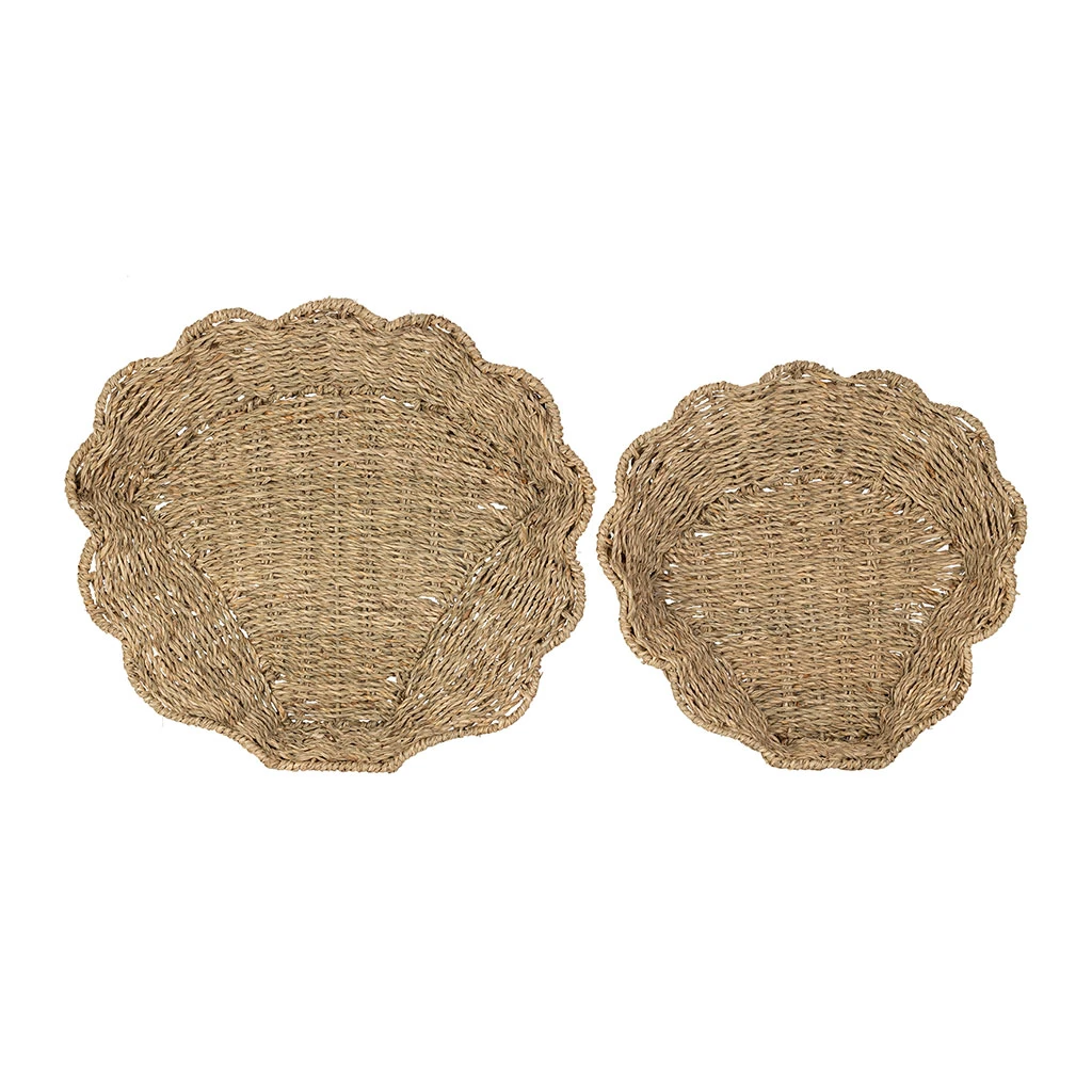 Lot De 2 Corbeilles En Jonc De Mer Naturel - Les Fruits 1 Lot De 2 Corbeilles En Jonc De Mer Naturel - Les Fruits