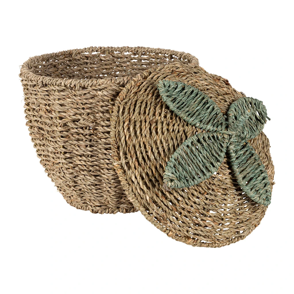 Lot De 2 Corbeilles Fraise En Jonc De Mer Naturel Et Vert - Les Fruits 3 Lot De 2 Corbeilles Fraise En Jonc De Mer Naturel Et Vert - Les Fruits – Image 3