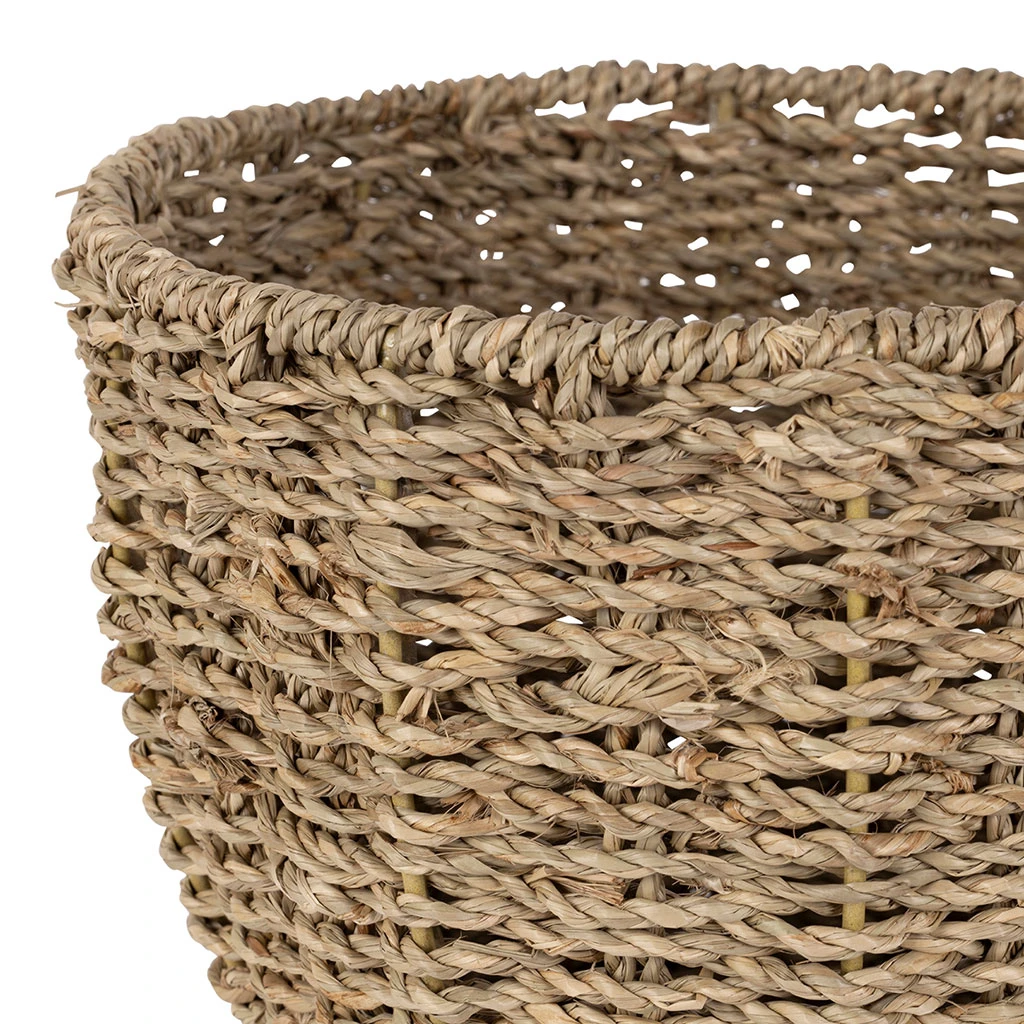 Lot De 2 Corbeilles Fraise En Jonc De Mer Naturel Et Vert - Les Fruits 4 Lot De 2 Corbeilles Fraise En Jonc De Mer Naturel Et Vert - Les Fruits – Image 4