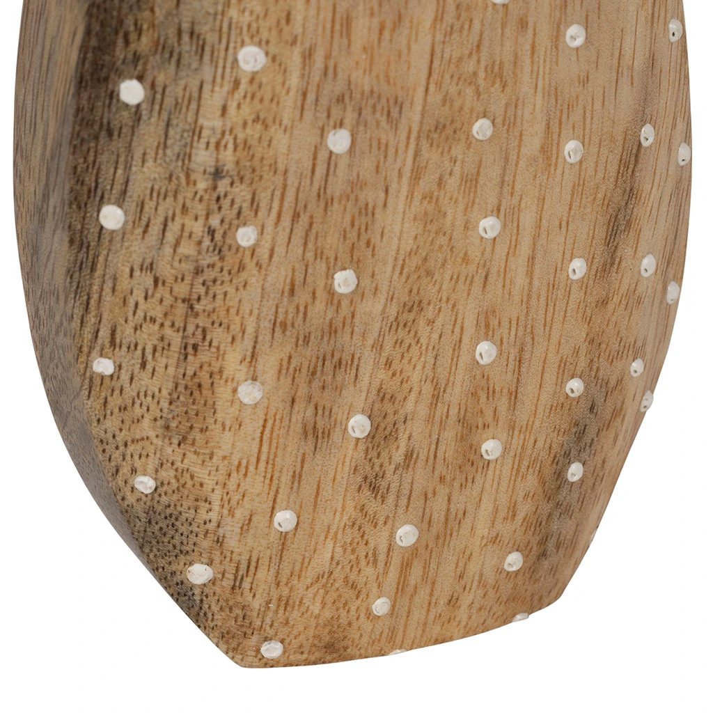 Lot De 2 Oeufs En Manguier Naturel Et Blanc - Floréal 4 Lot De 2 Oeufs En Manguier Naturel Et Blanc - Floréal – Image 4