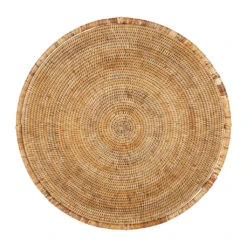 Table Basse Gigogne Ronde (lot De 2) En Rotin Naturel Et Fer - Pasil 11 Table Basse Gigogne Ronde (lot De 2) En Rotin Naturel Et Fer - Pasil -Magasin Général Pour La Maison lot de 2 table gigogne fer et rotin naturel 70x70cm pasil 39601 39601 DET05 WEB