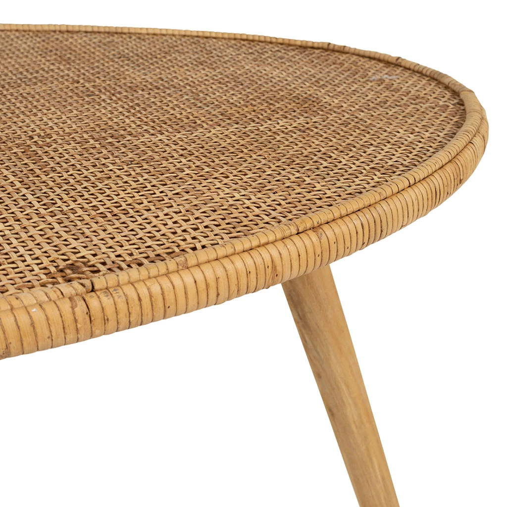 Table Basse Gigogne (lot De 2) En Rotin Naturel - Tamba 3 Table Basse Gigogne (lot De 2) En Rotin Naturel - Tamba – Image 3