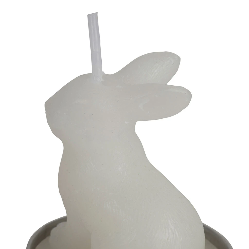 Lot De 6 Bougies Lapin Blanc 2h - Floreal 2 Lot De 6 Bougies Lapin Blanc 2h - Floreal – Image 2