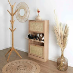 Meuble à Chaussures 3 Portes H113cm - Baia 4 Meuble à Chaussures 3 Portes H113cm - Baia -Magasin Général Pour La Maison meuble a chaussure 3 portes 60x24xh113cm bali 664441 664441 FRN02 WEB