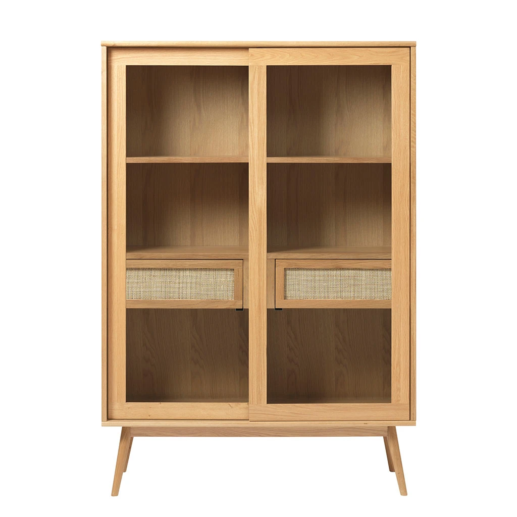 Unique Meuble Haut En Placage Chêne Naturel H160cm - Barrali 1 Unique Meuble Haut En Placage Chêne Naturel H160cm - Barrali