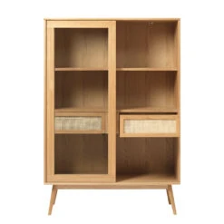 Unique Meuble Haut En Placage Chêne Naturel H160cm - Barrali 11 Unique Meuble Haut En Placage Chêne Naturel H160cm - Barrali -Magasin Général Pour La Maison meuble haut en placage chene naturel h160cm barrali 648086 648086 FRN03 WEB 1