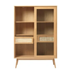 Unique Meuble Haut En Placage Chêne Naturel H160cm - Barrali 12 Unique Meuble Haut En Placage Chêne Naturel H160cm - Barrali -Magasin Général Pour La Maison meuble haut en placage chene naturel h160cm barrali 648086 648086 FRN04 WEB 1