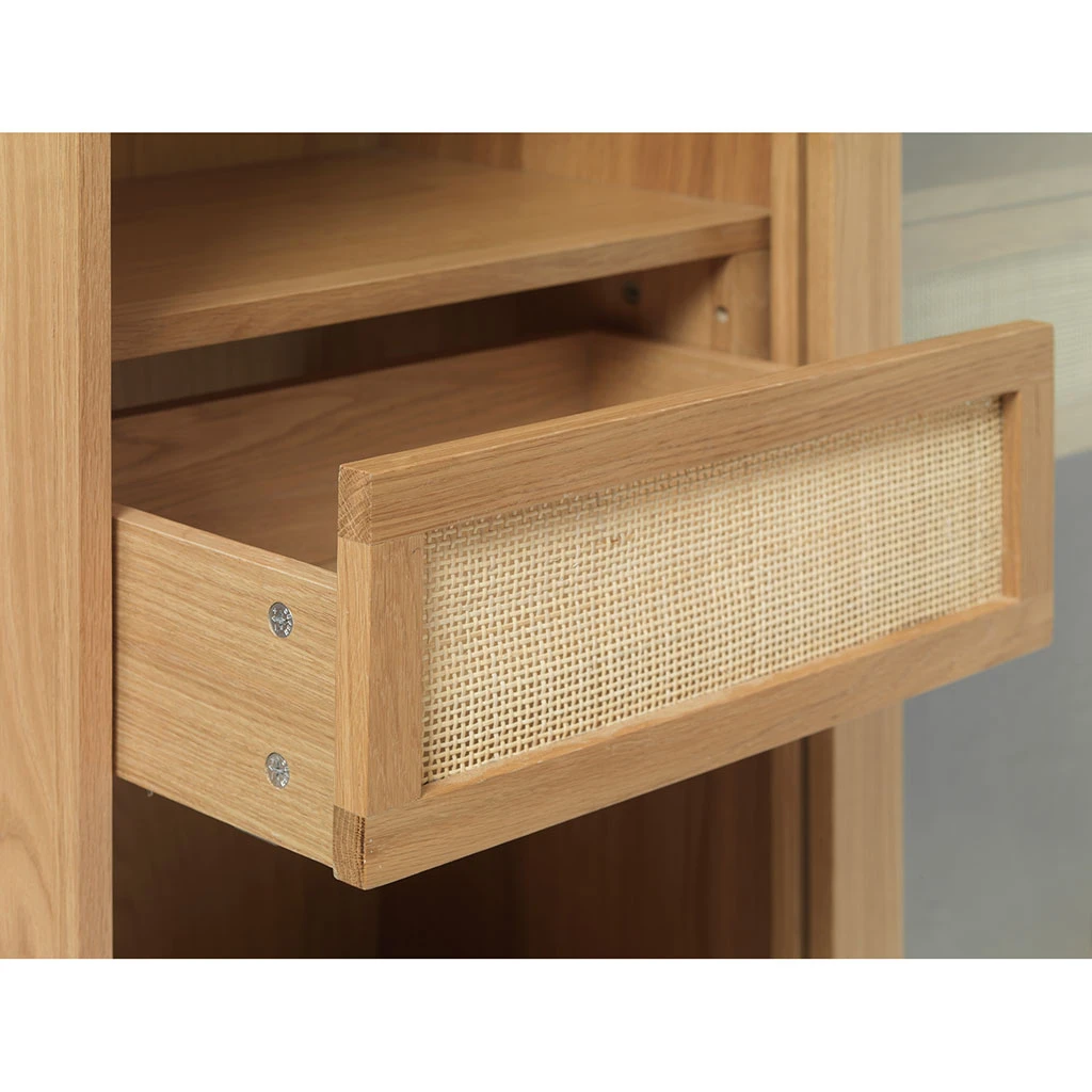 Unique Meuble Haut En Placage Chêne Naturel H160cm - Barrali 6 Unique Meuble Haut En Placage Chêne Naturel H160cm - Barrali – Image 6