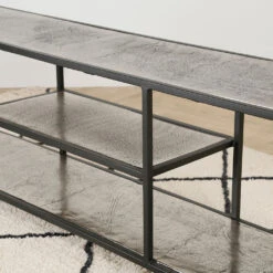 Meuble TV En Acier Et Aluminium Argenté L150cm - Felia 9 Meuble TV En Acier Et Aluminium Argenté L150cm - Felia -Magasin Général Pour La Maison meuble tv en acier et aluminium argente l150cm felia 37911 37911 SITU03 WEB 1