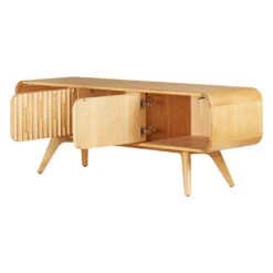 Meuble TV En Chêne Naturel L165cm - Sublime 13 Meuble TV En Chêne Naturel L165cm - Sublime -Magasin Général Pour La Maison meuble tv en chene naturel l165cm sublime 649280 649280 FRN04 WEB