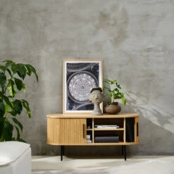 Unique Meuble TV En Placage Chêne Naturel L120cm - Nola -Magasin Général Pour La Maison meuble tv en placage chene naturel l120cm nola 648108 648108 FRN07 WEB 2