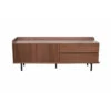 Meuble TV En Placage Noyer Marron 150x55cm - Gino