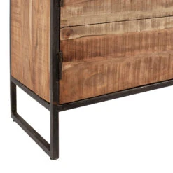 Meuble TV Industriel En Acacia Et Fer L175cm - Factory -Magasin Général Pour La Maison meuble tv industriel en acacia et fer l175cm factory 36488 36488 DET03 WEB 1