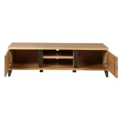 Meuble TV Naturel En Chêne 2 Portes L150cm - Manny 14 Meuble TV Naturel En Chêne 2 Portes L150cm - Manny -Magasin Général Pour La Maison meuble tv naturel en chene 2 portes l150cm manny 606297 606297 FRN06 WEB 2