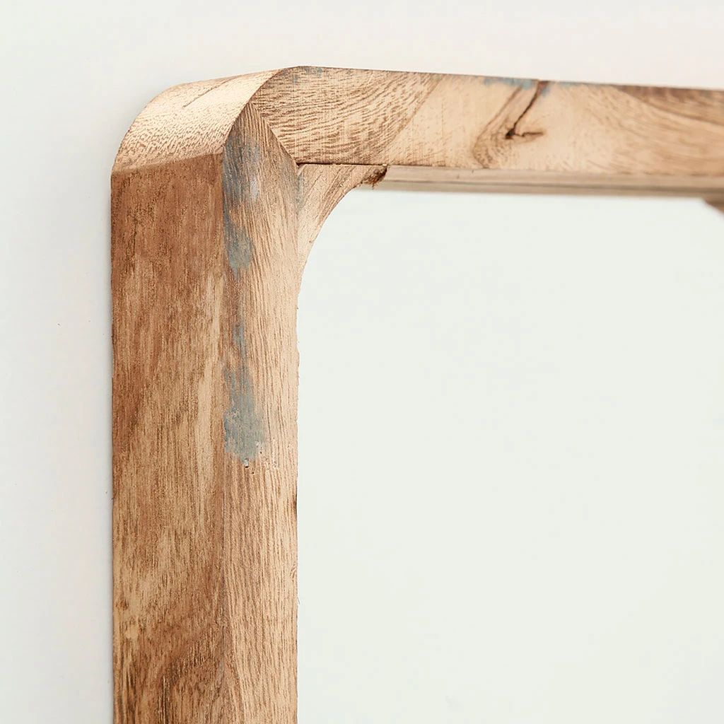 Miroir Carre Naturel En Paulownia 30x30cm - Mambo 1 Miroir Carre Naturel En Paulownia 30x30cm - Mambo