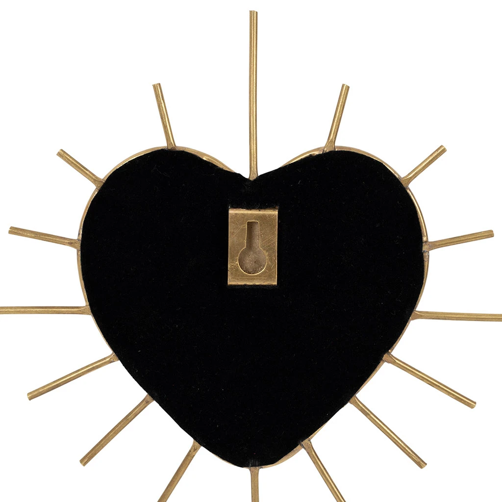 Miroir Cœur En Laiton 20x20cm - Jolinio 3 Miroir Cœur En Laiton 20x20cm - Jolinio – Image 3