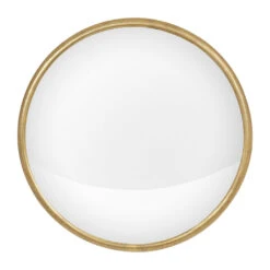 Miroir Convex En Laiton Doré D21.5cm - Edman