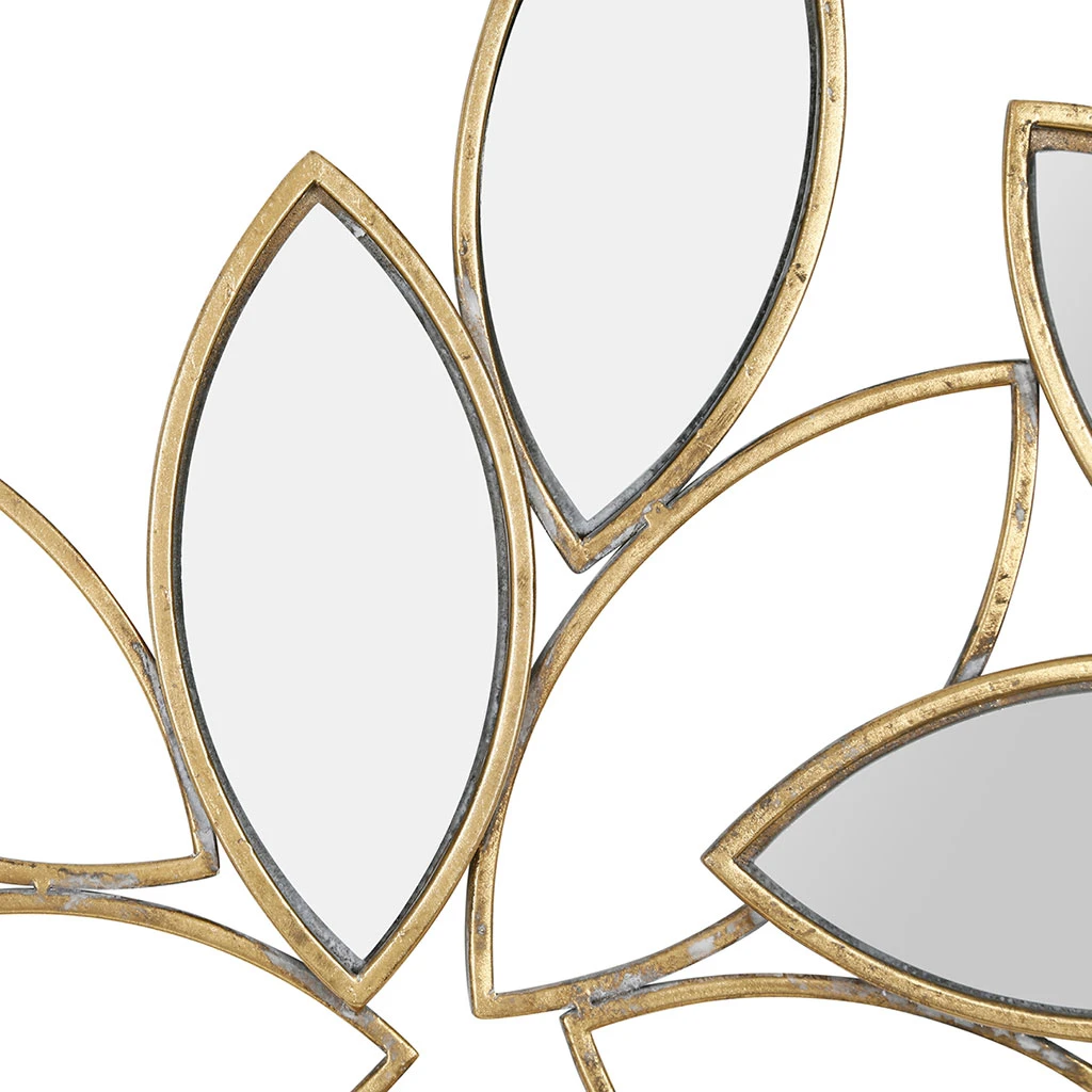 Miroir Dahlia Doré 2 Miroir Dahlia Doré – Image 2