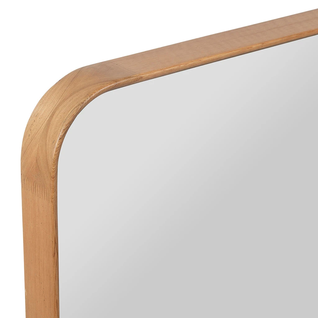 Miroir En Chêne Naturel 90x120cm - Heola 2 Miroir En Chêne Naturel 90x120cm - Heola – Image 2