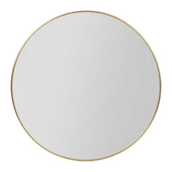 Miroir En Fer Doré D110cm - Arlequin